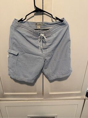 J. Crew Men's Seersucker Swim Trunks - 30 waist